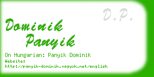 dominik panyik business card